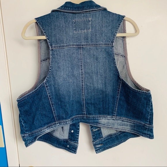 American Rag Denim Jean Vest - Picture 2 of 3
